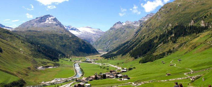 Hinterrhein am Ursprung des Hinterrheins